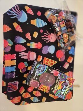 Schylling Gift Set.. Large Nee Doh Storage Bag.. Hair Clip&Authentic Jellysquish
